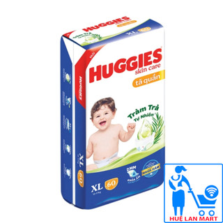 [CHÍNH HÃNG] Bỉm - Tã Quần Huggies Skin Care Size XL60 (Cho Bé 12-17kg)
