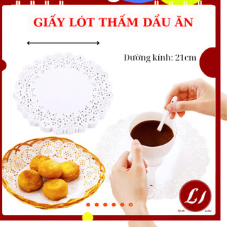 Bộ 140 tờ Giấy thấm dầu ăn hoa văn đựng đồ ăn tiện lợi