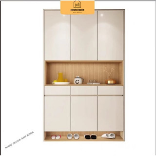 tủ giày kịch trần nhận đặt theo thiết kế,kiểu dáng,màu sắc theo khách hàng lắp đặt trong khu vực Home Decor Anh Khoa