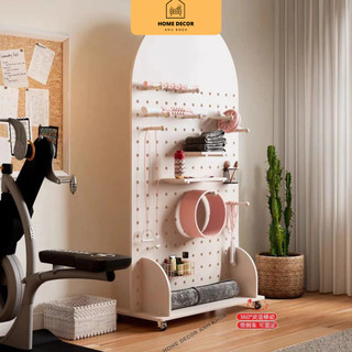Kệ pegboard bánh xe di chuyển tiện lợi gỗ MDF phủ melamin dễ lắp rápHome Decor Anh Khoa