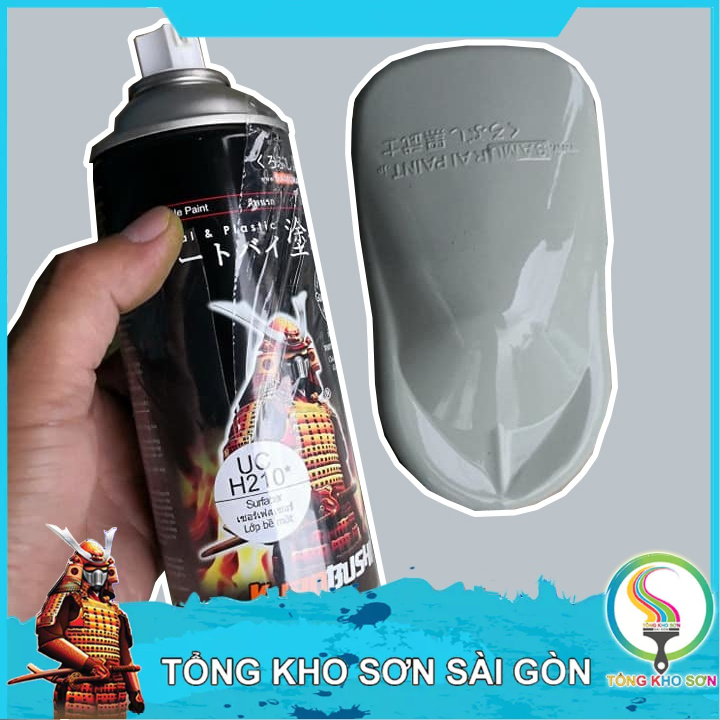 Bình xịt sơn lót Samurai UCH210 son chuẩn màu