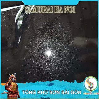 Chai sơn samurai màu đen kim loại K159 - Son Samurai