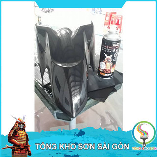 Chai sơn samurai màu đen kim loại K159 - Son Samurai