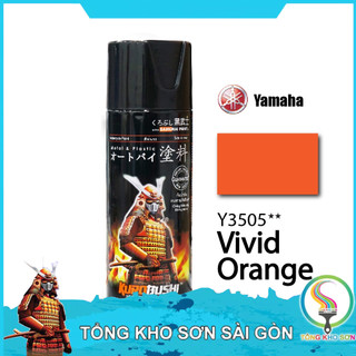 Bình xịt sơn Samurai màu cam rực Y3505