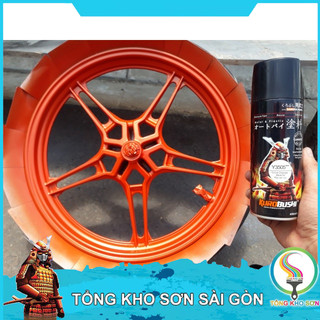 Bình xịt sơn Samurai màu cam rực Y3505
