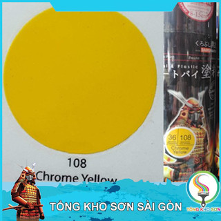Bình sơn xịt màu vàng tươi 108 Samurai Paint