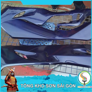 Chai sơn xịt Samurai màu xanh tím H211