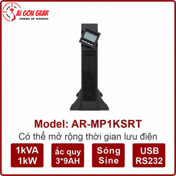 BỘ LƯU ĐIỆN UPS ARES AR-MP1KSRT 1KVA (1000W) ONLINE