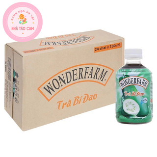 Thùng 24 chai trà bí đao chai pet wonderfarm