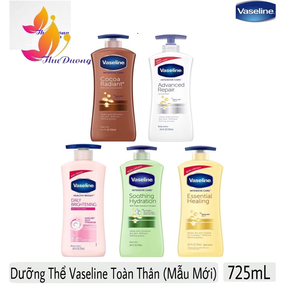 Dưỡng thể Vaseline 725ml mẫu mới