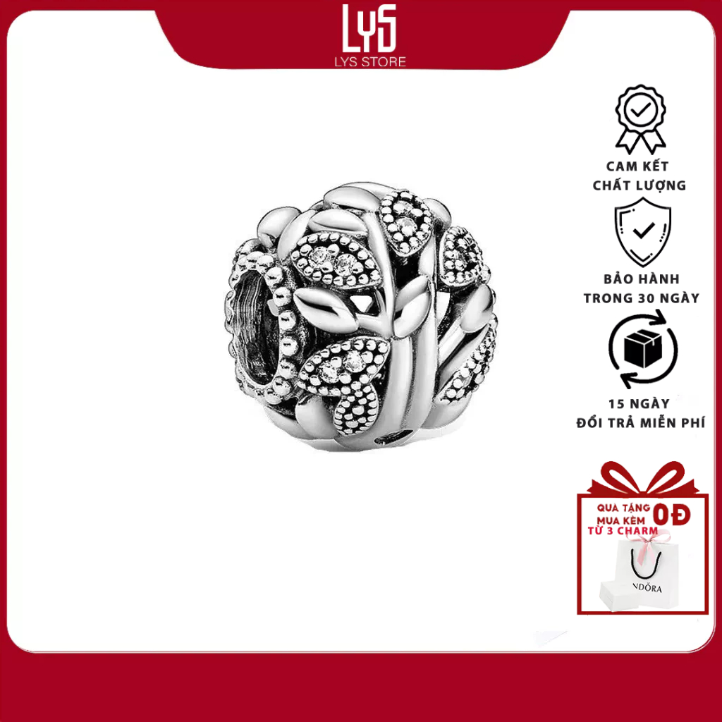 Charm bạc Openwork Star Constellations Charm 1142 - Bạc S925 Cao Cấp