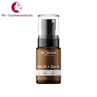   CHÍNH HÃNG  Serum BHA 2% + Zinc 1% DrCeutics Giảm Mụn Se Khít Lỗ Chân Lông Chống Lão Hóa - 30ml 