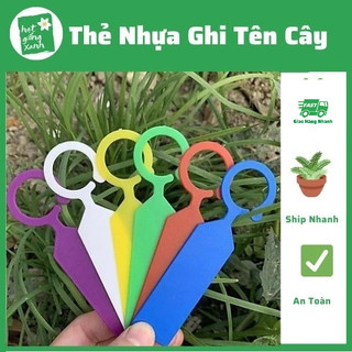 50 thẻ ghi tên cây, thẻ nhựa ghi chú tên hoa lan, hoa hồng,sung và cây trồng khác