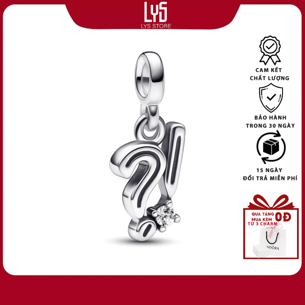 Charm Bạc S925 Dấu Hỏi Me Express & Exclaim Mini Dangle 1533