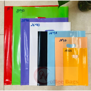 {500gr/size}- túi nilon bóng dẽo dai, nhiều màu, nhiều size