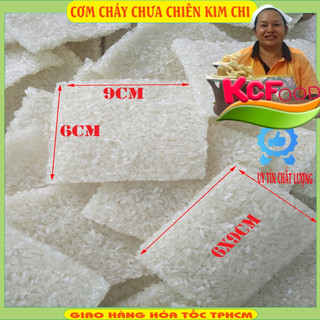 Cơm cháy nếp chưa chiên KIMCHIFOODS [GÓI 1KG~40 miếng 6x9cm] đóng gói 1kg nở đều, giòn xốp,  gạo nếp tươi ngon 100%