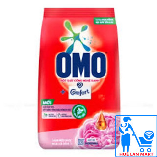 Bột Giặt Omo Comfort Hương Hoa Hồng Pháp Túi 5,3kg (Xoáy Bay Vết Bẩn Cứng Đầu Nhanh Hơn, Hương Thơm Bền Lâu)