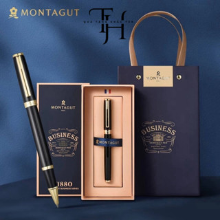 Bút Ký MONTAGUT, Quà tặng cá nhân, Doanh nghiệp, khắc tên_LOGO  theo yêu cầu_FULL BOX