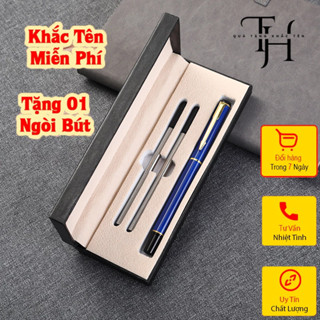 Bút khắc tên, bút ký khắc tên cao cấp, khắc tên theo yêu cầu, Mã CEO18  làm quà tặng (Full hộp đựng + 02 ngòi)