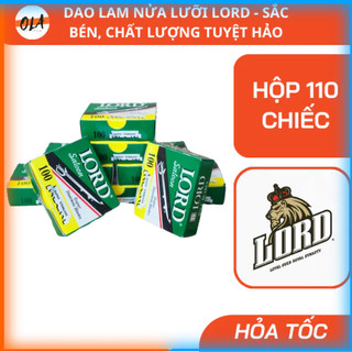 Dao cạo lam lord nửa lưỡi hộp 100 chiếc tiện lợi - mỹ phẩm ola