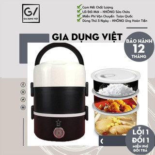 [Hàng Loại 1] Hộp cơm hâm nóng 3 tầng Star cao cấp, máy làm nóng đồ ăn mini văn phòng - bảo hành 12 tháng
