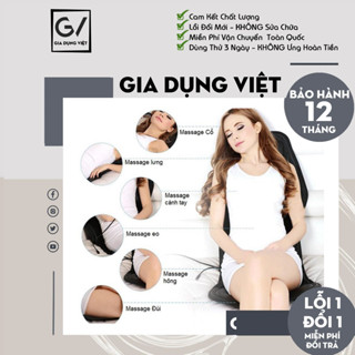 [Hàng Loại 1] Ghế massage 5 vùng nhiều chế độ cao cấp trên ô tô hoặc tại nhà - Bảo Hành 12 Tháng
