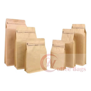 [1kg/size] túi zip GIẤY kraft - 8 cạnh đựng trà cafe