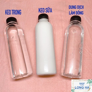 Combo 3 chai 350mL gồm: keo trong +keo sữa +dung dịch làm đông
