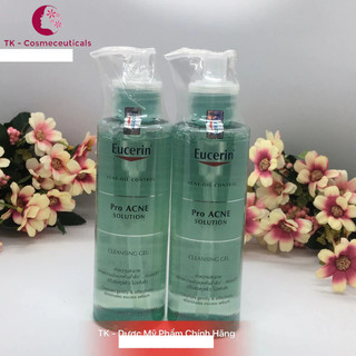 (CHÍNH HÃNG) Sữa Rửa Mặt Eucerin Eucerin Pro ACNE Solution Cleansing Gel Cho Da Dầu Mụn