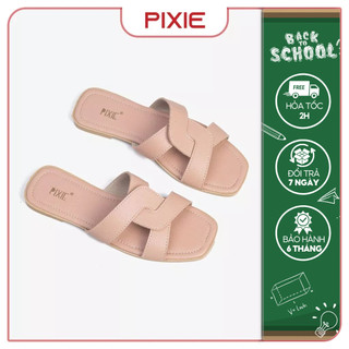 Dép bệt nữ kiểu quai đan chéo pixie h105