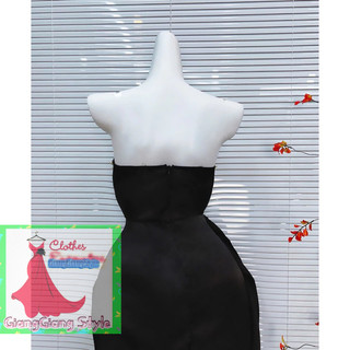 VÁY LỤA BODY VẠT ĐẮP RƠI DÀI ĐÍNH HẠT 100824