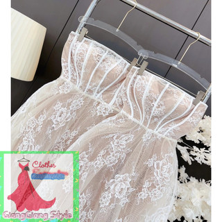 VÁY REN LƯỚI HOA CÚP FORM VINTAGE 210524