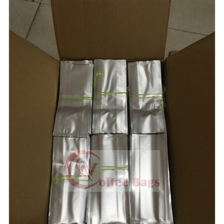 {1kg/size} túi 4 cạnh bạc, dùng đựng bột, trà, cafe
