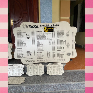 Menu khắc gỗ bản đặc biệt