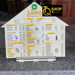 Menu khắc gỗ bản đặc biệt