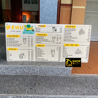Menu khắc gỗ bản đặc biệt