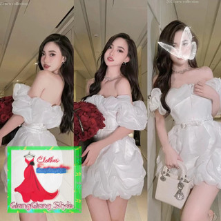 VÁY Trắng TÙNG NHÚN BÈO TRỄ VAI 290724