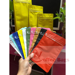 {1kg/size} - Túi 8 cạnh MÀNG GHÉP đựng cafe ĐÃ ĐÓNG VALVE - [Màu Trắng sữa - màu đen, Đỏ, giấy kraft, Bạc, Đồng...]