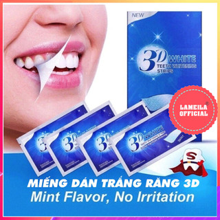 Miếng dán trắng răng tiện lợi 3D White Teeth Whitening Strips P0313