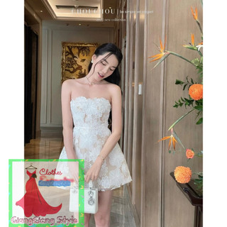 VÁY REN CÚP XÒE HỌA VĂN NỔI 260923