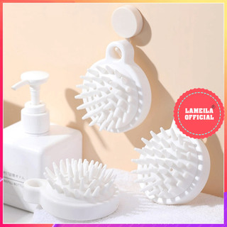 Lược Gội Đầu Silicon Trắng Mát Xa Da Đầu Giảm Rụng Kích Thích Mọc Tóc P0371