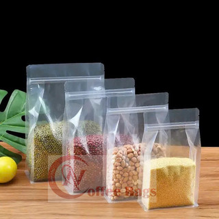 [500gr/size] - túi 8 cạnh trong suốt - đáy vuông, đựng bột, trà, cafe, bánh, trái cây sấy