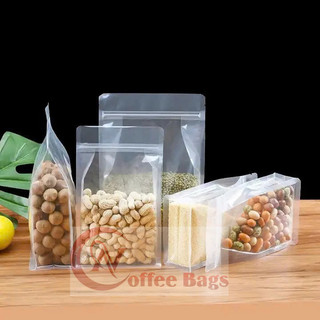 {1kg/size} túi zipper trong 8 cạnh trong đáy vuông