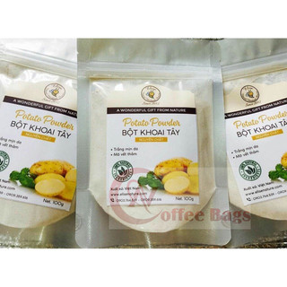 [500gr/size] túi zipper 1 mặt bạc đáy đứng