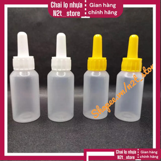 Chai nhỏ giọt 10ml (combo 100 lọ) , Chai nhựa 10ml đựng mực