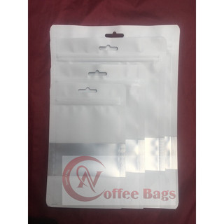 [1kg/size] túi zipper sữa có cửa sổ tràn (có móc treo - hoặc không có móc treo)