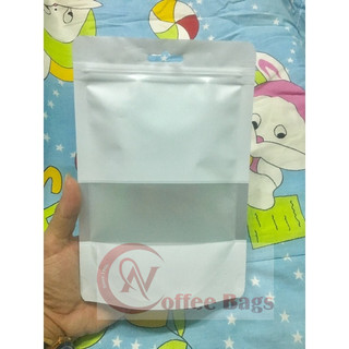 [1kg/size] túi zipper sữa có cửa sổ tràn (có móc treo - hoặc không có móc treo)