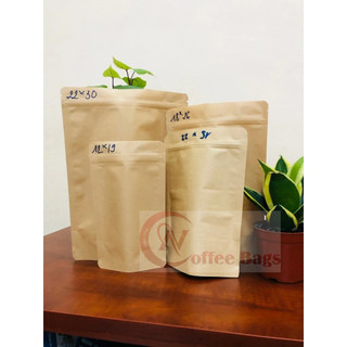 Nữa kg (500gr ) túi zipper giấy kraft không cửa sổ(hàng có sẵn)