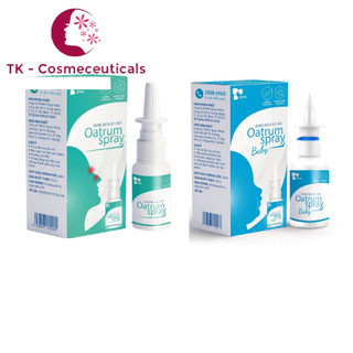 Dung dịch xịt mũi oatrum spray / oatrum baby ngăn ngừa viem mũi, viem xoang làm sạch giúp thông thoáng dễ thở - 20ml