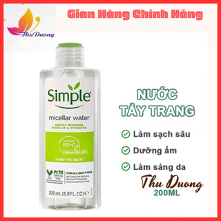 Nước tẩy trang Simple Kind to Skin Micellar Cleansing Water 200ml